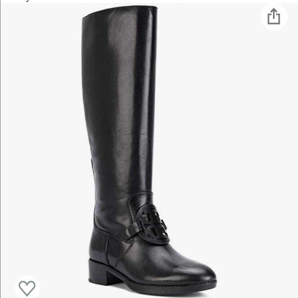 Tory Burch Black Tall Boots Size 7.5